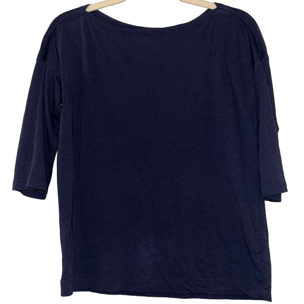 Gap Quarter Sleeve Navy Blue T Shirt Sz S